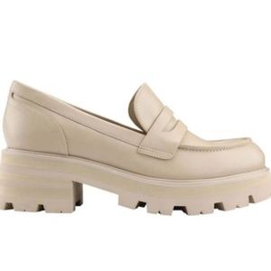 Marc Fisher Latika Lug Sole Loafer Cream 6.5
